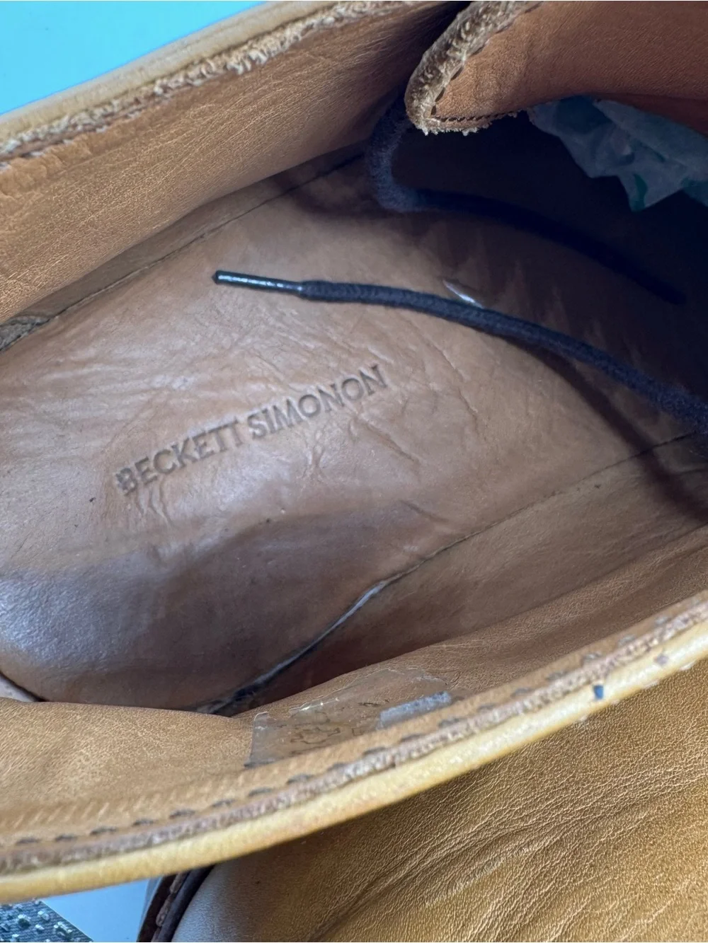 Beckett Simonson Ellis Chukka Boots - Men's 42 US size 9 tan leather work office